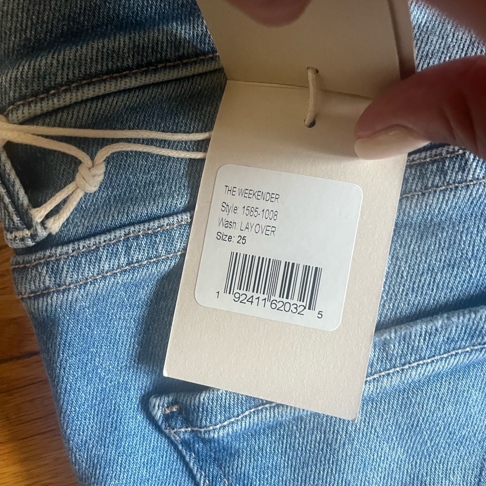 Mother Blue Flared Women Jeans - Picture 3 of 3